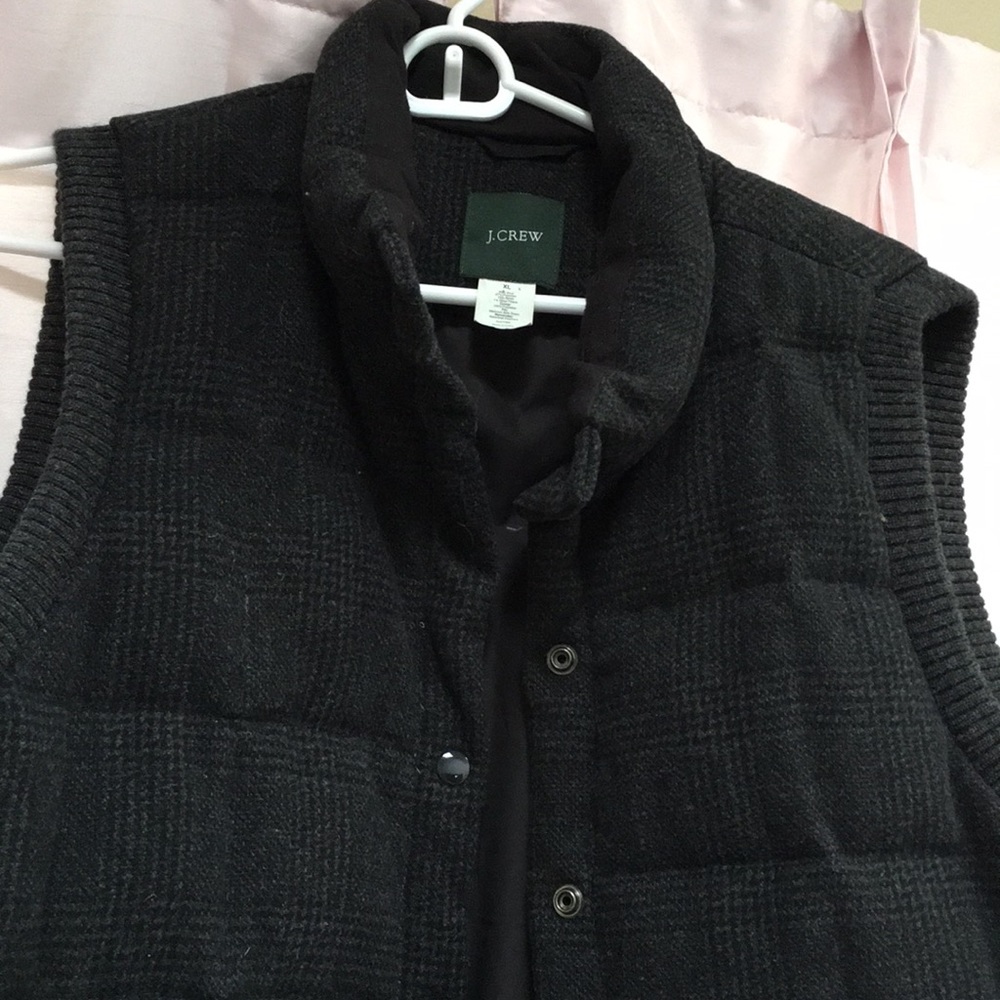 J.Crew Wool Vest with Pockets and snaps